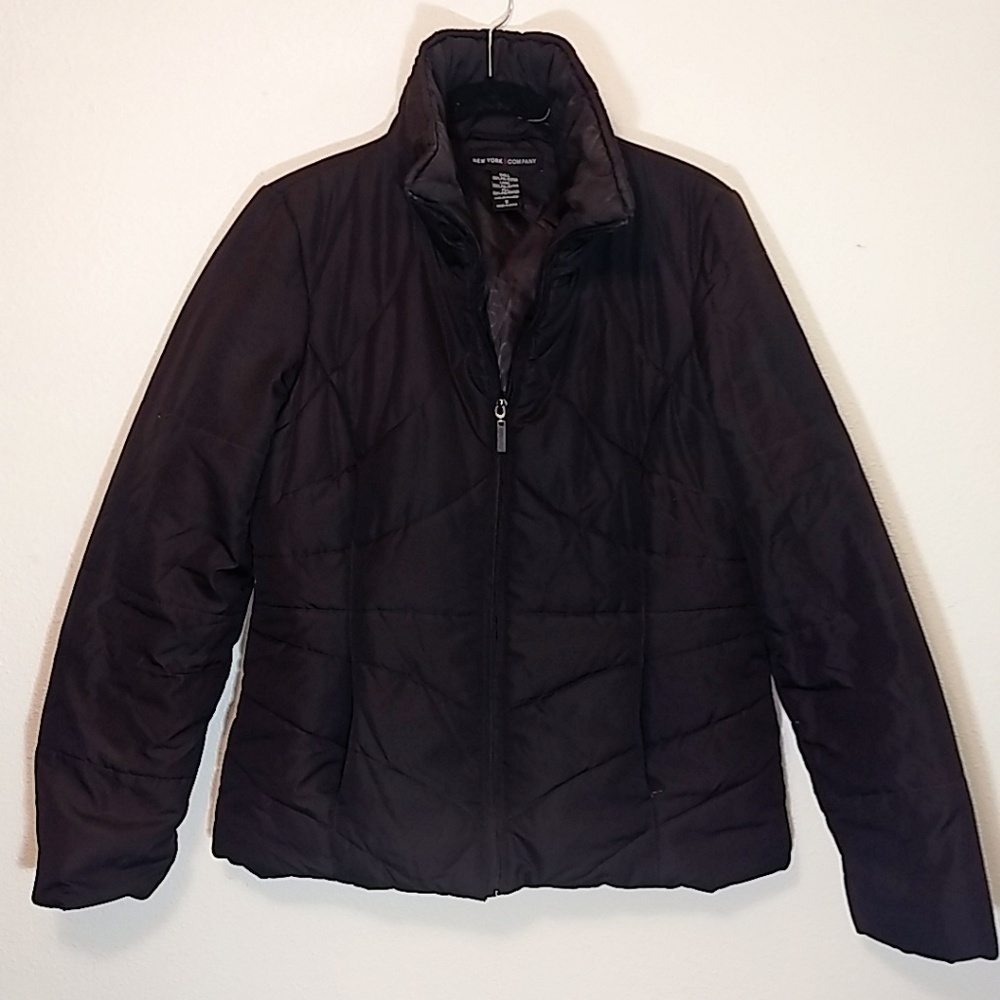 New York & Co Brown Puffer Winter Jacket S
